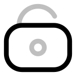 Unlock Circle SVG Icon
